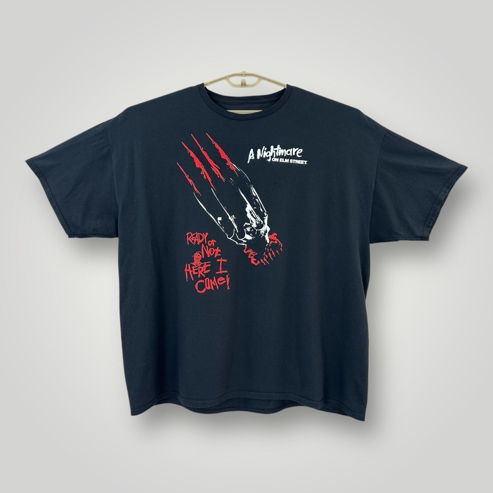 Freddy Krueger A Nightmare On Elm Street Mens Black T-Shirt 3XL 54/56 Short Slve